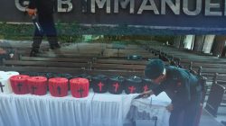 Pastikan Ibadah Aman, Tim Gegana Sterilisasi Gereja Prioritas di Wilayah Medan