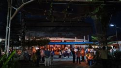 Brimob Siaga Amankan Malam Paskah di Gunungsitoli, Patroli Humanis Jaga Kamtibmas Tetap Kondusif