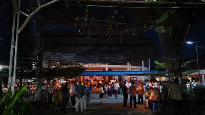 Brimob Siaga Amankan Malam Paskah di Gunungsitoli, Patroli Humanis Jaga Kamtibmas Tetap Kondusif