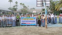 Sat Lantas Polres Pelabuhan Belawan Gelar Police Goes To School di SMA Negeri 9 Medan