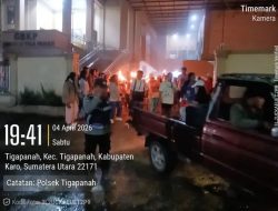 Polres Karo Amankan Ibadah Malam Paskah, Umat Beribadah dengan Aman dan Khidmat