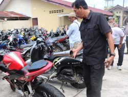 Polres Binjai Amankan 14 Unit Sepeda Motor Terlibat Aksi Balap Liar Dan Begal