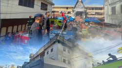 Gerak Cepat Brimob Sumut! AWC Diterjunkan, Kebakaran Ruko di Pematangsiantar Berhasil Dikendalikan Tanpa Korban Jiwa