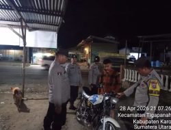 Polsek Tigapanah Gencarkan Patroli KRYD, Antisipasi Begal dan Balap Liar di Jalur Kabanjahe–Merek