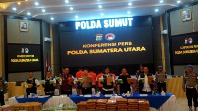 Selamatkan 813 Ribu Jiwa, Polda Sumut Gagalkan Peredaran 72 Kg Sabu dan 151 Kg Ganja