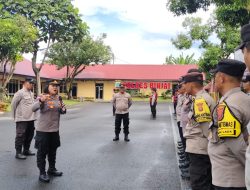 Apel Gabungan Sat Binmas Polres Binjai: Kapolres Tekankan Peran Aktif Bhabinkamtibmas Jaga Keamanan Warga