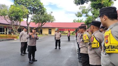 Apel Gabungan Sat Binmas Polres Binjai: Kapolres Tekankan Peran Aktif Bhabinkamtibmas Jaga Keamanan Warga