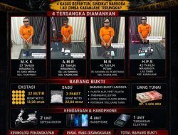 Satresnarkoba Polres Karo Bongkar 4 Kasus Narkotika Beruntun, Diduga Sindikat Narkoba Lau Cimba Terungkap