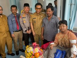 KAPOLRES BINJAI JENGUK KORBAN BEGAL PELAJAR PASTIKAN PENDAMPINGAN DAN PENANGANAN MAKSIMAL