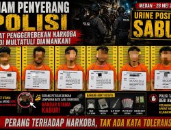 Enam Penyerang Polisi Saat Penggerebekan Narkoba di Multatuli Diamankan, Urine Positif Sabu