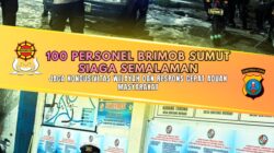 100 Personel Brimob Sumut Siaga Semalaman, Jaga Kondusivitas Wilayah dan Respons Cepat Aduan Masyarakat