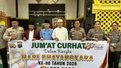 Jumat Curhat di Masjid, Polres Karo Serap Aspirasi Warga Sambut HUT Bhayangkara ke-80