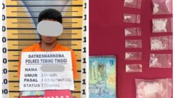 Seorang Residivis Diamankan Sat Resnarkoba Polres Tebing Tinggi Bersama 12 Paket Sabu