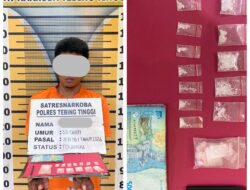 Seorang Residivis Diamankan Sat Resnarkoba Polres Tebing Tinggi Bersama 12 Paket Sabu