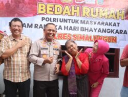 Air Mata Bahagia Opung Sipayung: Kapolres Dan Ketua Bhayangkari Simalungun Serahkan Rumah Baru Lengkap Dengan Kasur, Lemari, Kompor Gas Hingga TV Baru