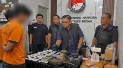 Bandar Narkoba Lintas Provinsi yang Manfaatkan Jasa Ekspedisi Digulung Satresnarkoba Polrestabes Medan
