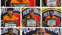 Polres Langkat Tangkap Tujuh Pelaku Pencurian Disertai Kekerasan di Empat Lokasi, Dua Senjata Tajam dan Dua Sepeda Motor Diamankan