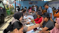 Polwan Polda Sumut Gelar Bakti Kesehatan, 200 Warga Belawan Dapat Pengobatan Gratis