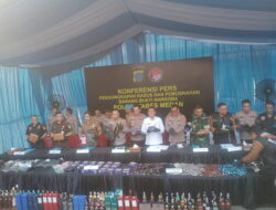 Polrestabes Medan Musnahkan Barang Bukti Narkotika