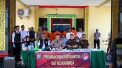 Polres Pelabuhan Belawan Musnahkan Barang Bukti Narkoba