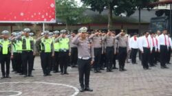 Kapolres Karo Lepas Personel BKO, Penanganan Erupsi Sinabung Tetap Siaga