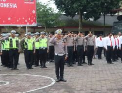 Kapolres Karo Lepas Personel BKO, Penanganan Erupsi Sinabung Tetap Siaga
