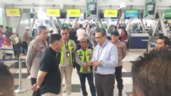 Kapolresta Deli Serdang Dampingi Wakapolda Sumut Tinjau Situasi Bandara Kualanamu Terkait Pembatalan Penerbangan