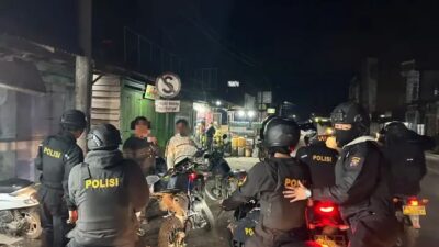 Tim LINGKABER Polres Karo Patroli Malam, Antisipasi 3C dan Tawuran