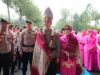 Resmi Pimpin Polda Sumut, Irjen Pol Sonny Irawan Disambut Ulos dan Tarian Tradisional