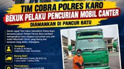 Tim Cobra Polres Karo Bekuk Pelaku Pencurian Mobil Canter, Diamankan di Pancur Batu