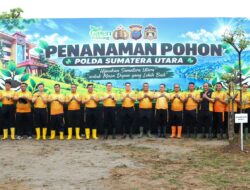 Green Policing, Kapolda Sumut Pimpin Penanaman Pohon di Mapolda