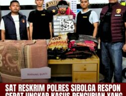 Polres Sibolga Ungkap Pencurian Rumah, Gasak Motor hingga 30 Kain Ulos Batak