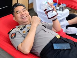 HUT ke-75 Humas Polri, Polda Sumut Tebar Kepedulian Lewat Aksi Donor Darah