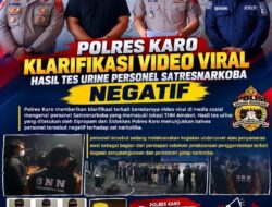 Polres Karo Klarifikasi Video Viral, Hasil Tes Urine Personel Satresnarkoba Negatif