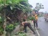 Polsek Tigabinanga Gelar Green Policing, Bersihkan Jalan dan Pangkas Ranting Pohon demi Keselamatan Pengguna Jalan