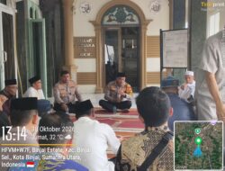 Kapolres Binjai Laksanakan Jumat Keliling dan Sampaikan Himbauan Kamtibmas di Masjid Al-Muhajirin